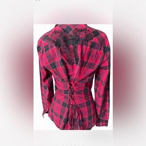 Harley-Davidson Red and Black Checkered Shirt